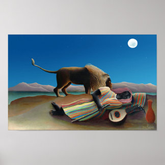 Póster Henri Rousseau - El gitano durmiente