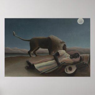 Póster Henri Rousseau - El gitano durmiente
