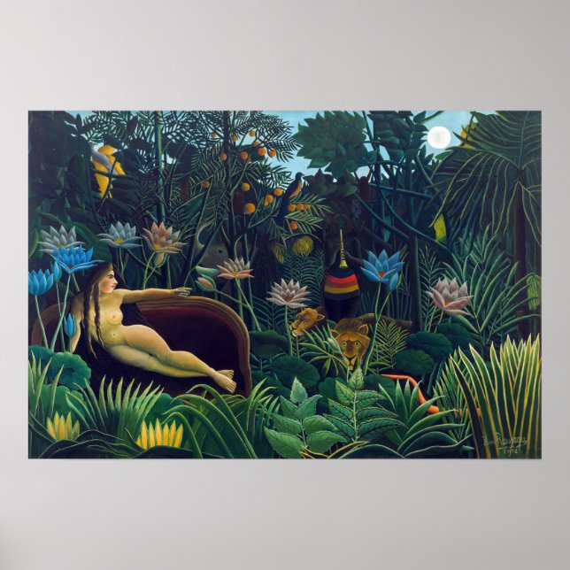 Póster Henri Rousseau - El sueño / Le Reve (Frente)