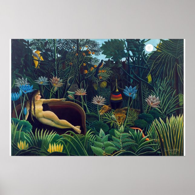 Póster Henri Rousseau - El Sueño / Le Reve (Frente)