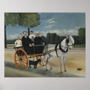 Póster Henri Rousseau - El transporte del padre. Junier