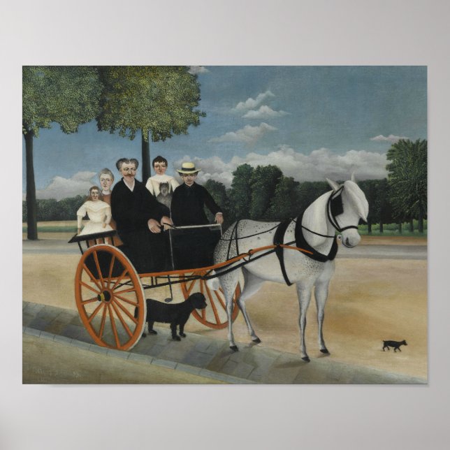 Póster Henri Rousseau - El transporte del padre. Junier (Frente)