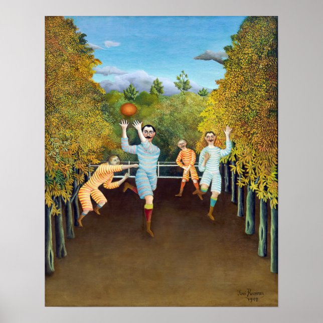 Póster Henri Rousseau - Futbolistas (Frente)