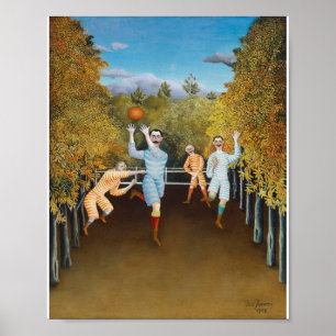 Póster Henri Rousseau - Jugadores de Fútbol
