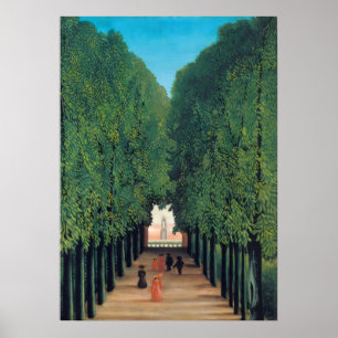 Póster Henri Rousseau - La avenida en el parque de Saint-