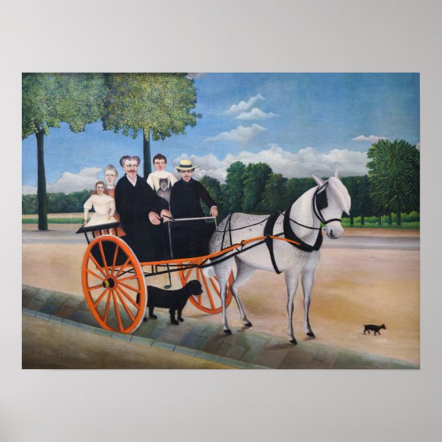Póster Henri Rousseau - La Carriole du pere Junier (Frente)