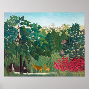 Póster Henri Rousseau - La cascada