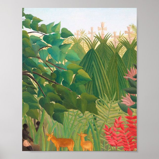 Póster Henri Rousseau - La cascada (Frente)