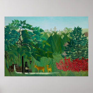 Póster Henri Rousseau - La cascada