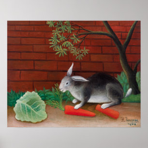 Póster Henri Rousseau - La comida del conejo