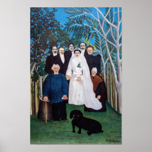 Póster Henri Rousseau - La fiesta de bodas