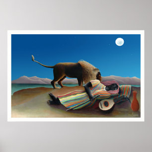 Póster Henri Rousseau - La gitana durmiente