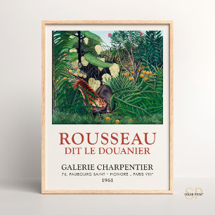 Póster Henri Rousseau La Lucha Entre Tigre Y Búfalo