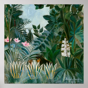 Póster Henri Rousseau - La selva ecuatorial