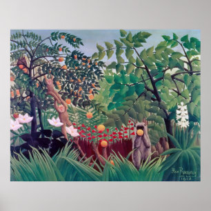 Póster Henri Rousseau - Paisaje exótico
