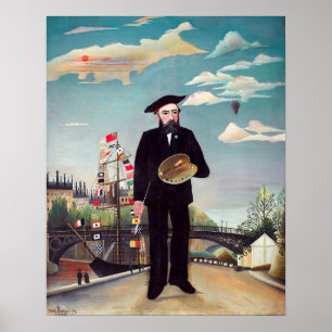 Póster Henri Rousseau - Paisaje Retrato Mío