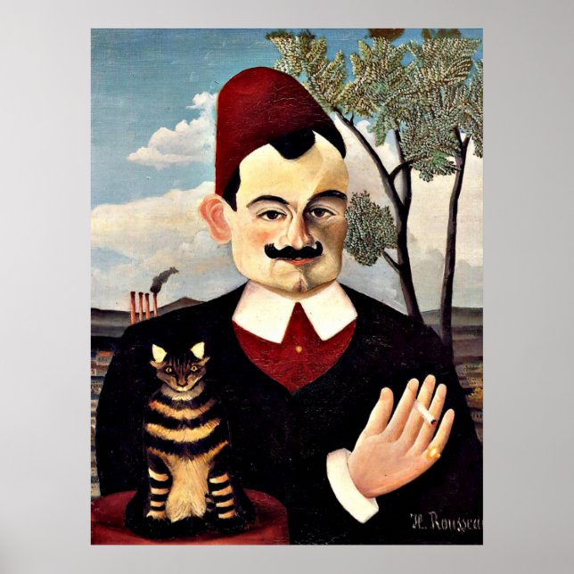 Póster Henri Rousseau - Retrato de Monsieur X (Frente)