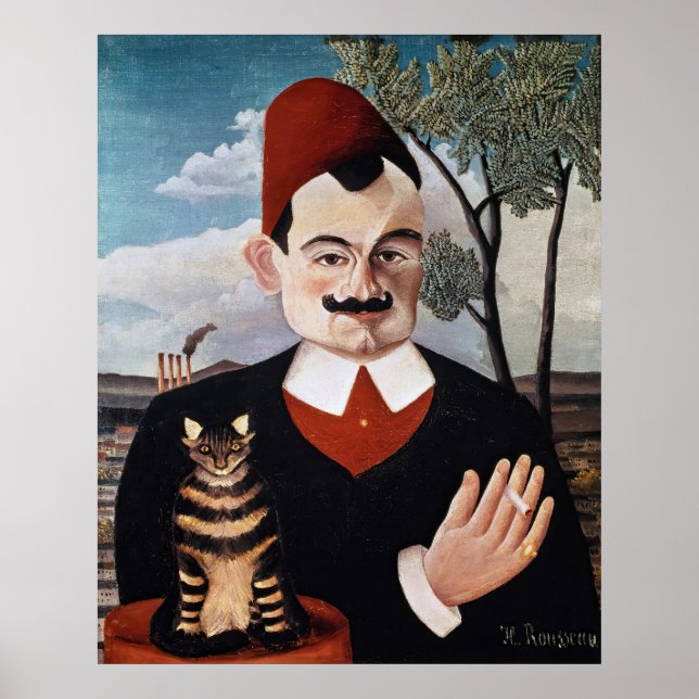 Póster Henri Rousseau - Retrato de Pierre Loti (Frente)