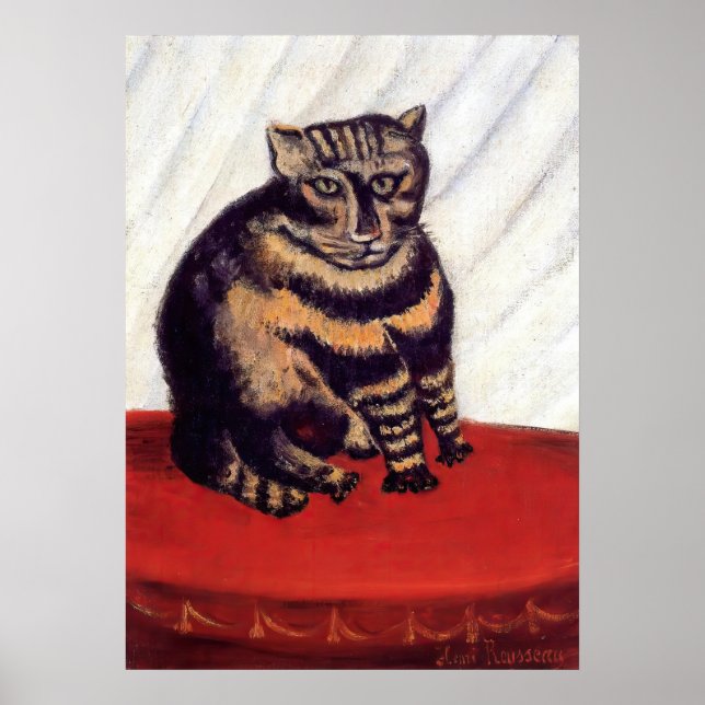 Póster Henri Rousseau - The Tabby (Frente)