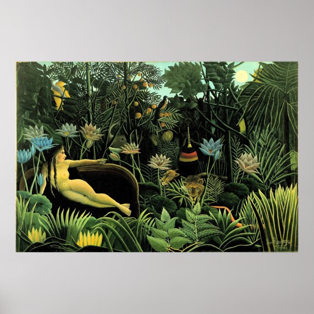 Póster Henri Rousseau's The Dream (1910) (Frente)