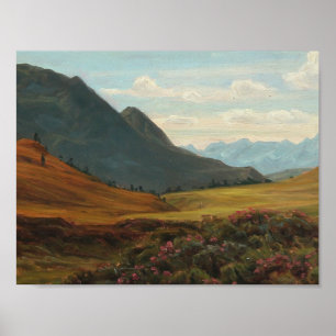 Póster Henrik Gamst Jespersen - Vista de los Alpes