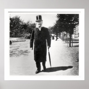 Póster Henrik Ibsen (1828-1906) en Oslo, 1896 (foto de