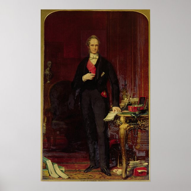 Póster Henry, 3 de Viscount Palmerston (Frente)