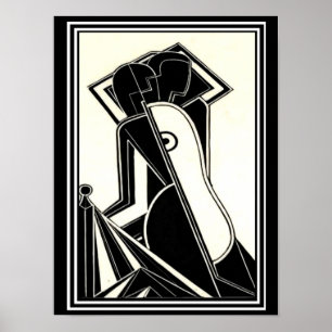 Póster Henry Butler "Female Figures" 1928 Deco Print