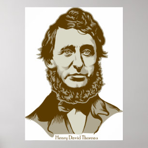 Póster Henry David Thoreau Poster