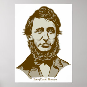 Póster Henry David Thoreau Poster