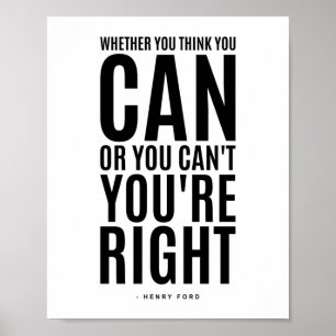 Póster Henry Ford Oferta Inspiradora