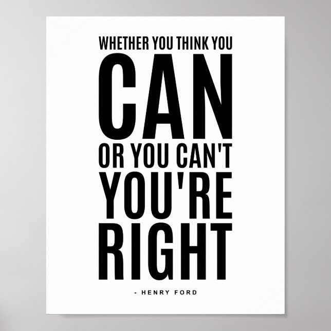 Póster Henry Ford | Oferta Inspiradora (Frente)