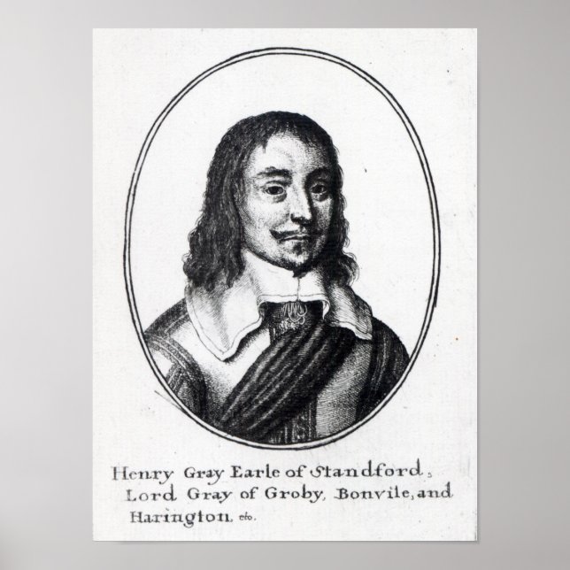 Póster Henry Gray, primer Earl Stamford (Frente)