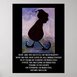 Póster Henry Miller Cita - Poster