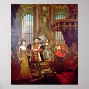 Póster Henry VIII introducing Anne Boleyn at court