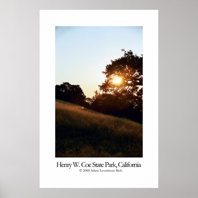 Póster Henry W. Coe State Park, California (Frente)