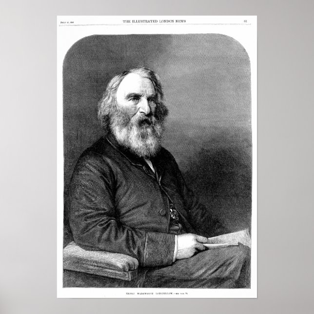 Póster Henry Wadsworth Longfellow (Frente)