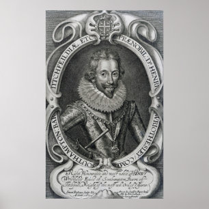 Póster Henry Wriothesley, 3er Conde de Southampton, 1617