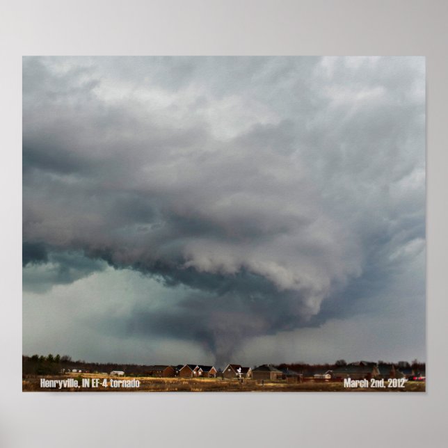 Póster Henryville, Poster IN Tornado (Frente)