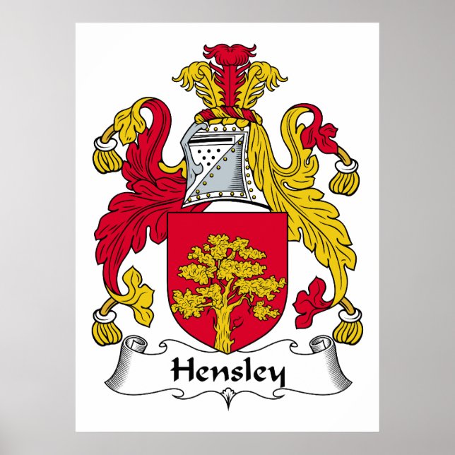 Póster Hensley Family Crest (Frente)