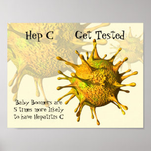 Póster Hepatitis C -- Get Tested