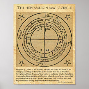 PÓSTER HEPTAMERON MAGICK CIRCLE