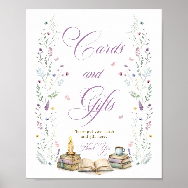 Póster Her Next Chapter Bridal Shower Cards and Gifts (Frente)