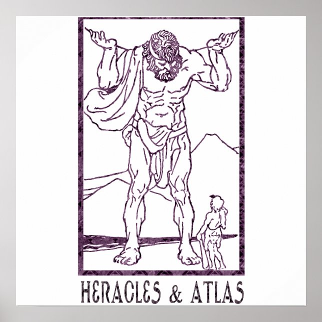 Póster Heracles y Atlas (Frente)
