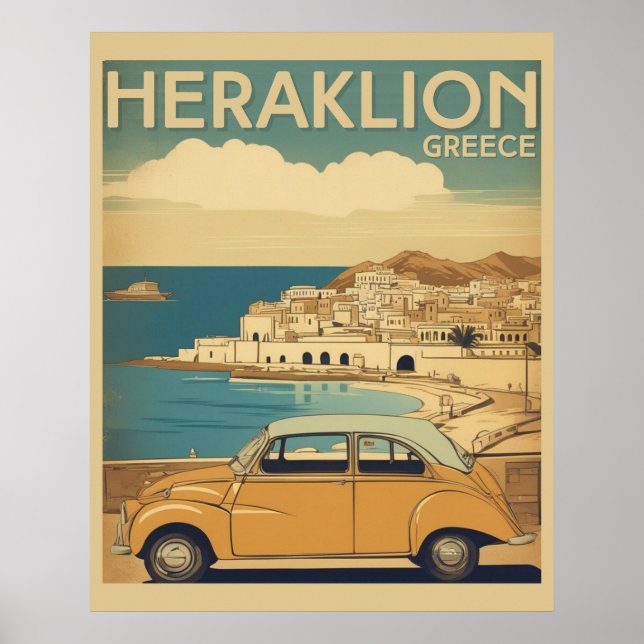 Póster Heraklión, Iraklio. vocación grecia (Frente)