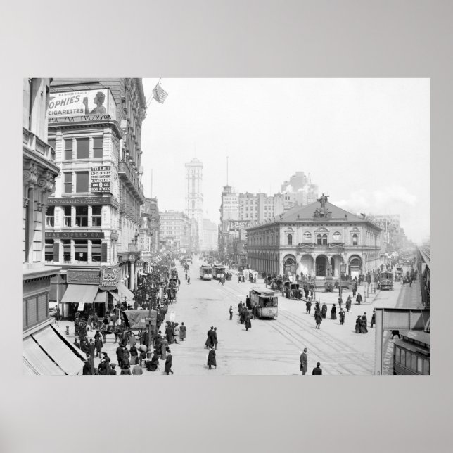 Póster Herald Square, Nueva York, 1905 (Frente)