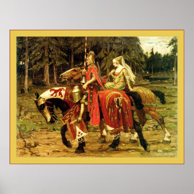Póster Heraldic Chivalry ~ Alphonse Mucha (Frente)