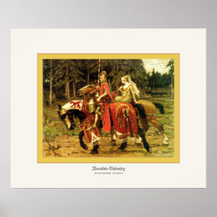 Póster Heraldic Chivalry ~ Alphonse Mucha