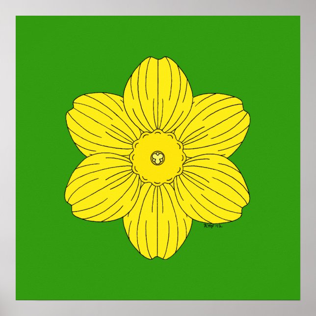 Póster Heraldic Daffodil (Frente)