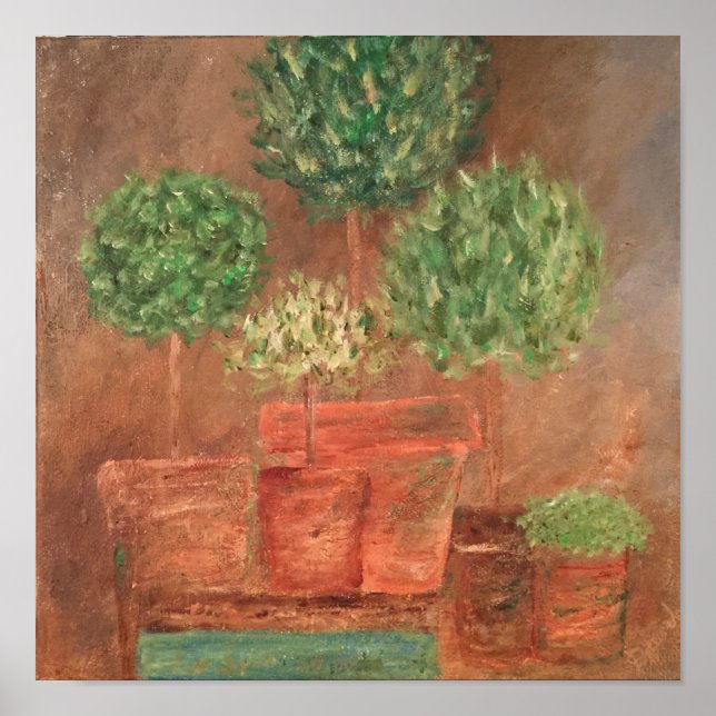 Póster Herb Topiary Evergreen Art Print poster (Frente)